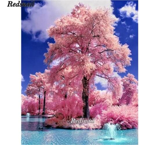 5d full drill diamond painting Sakura Tree landscape diy mosaic rhinestone embroidery cross stitch Thanksgiving gift EE602