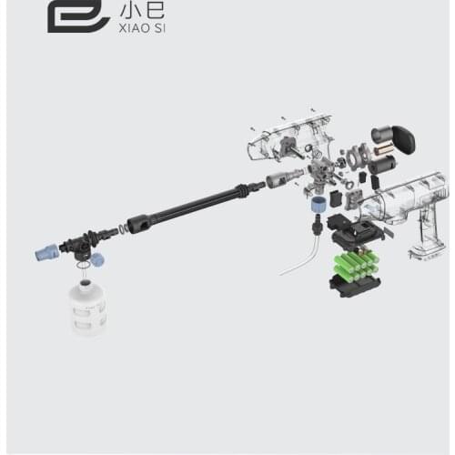 Wireless Lithium Battery Car Washing Machine High Pressure Washer Water Gun Storage Bag 5in1 Nozzle Water pipe Car Accessories