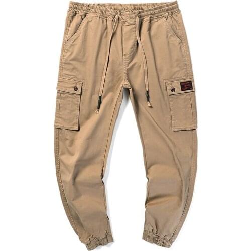 Plus Size 7XL 6XL 5XL 4XL 2019 New Fashion Cargo Pants Men Street Style Cotton Jogger Pants Men Casual Slim Sweatpants Men