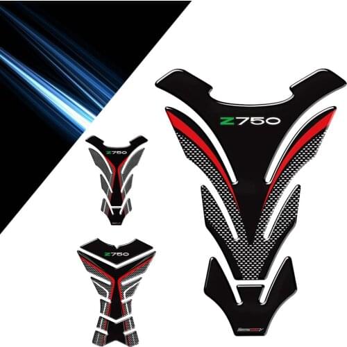 For Kawasaki Z750 Z 750 z750 motorcycle 3D logo traction side pad protection sticker fuel tank sticker