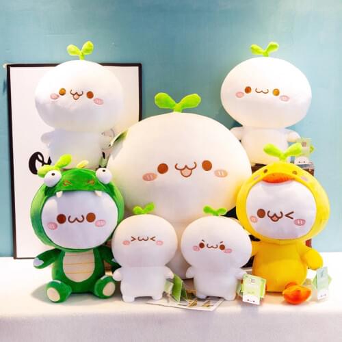25-55cm Lovely Animals Dumpling Plush Toys Stuffed Koala Shiba Inu Penguin Frog Lovely Doll for Kids Soft Pillow Funny Baby Gift