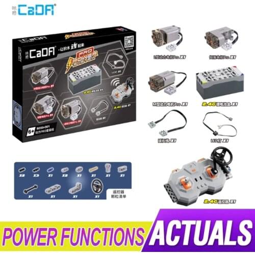 LepinBlocks Power Function Motor Engine Compatible Car 20086 20001 42083 42056 App Remote Control Battery Box Led Light