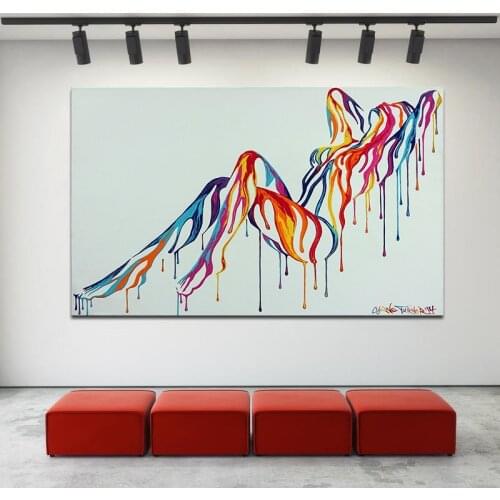 MUTU Pop Art Colorful Abstract Art Sexy Girl Nude Art Canvas Painting Wall Art Picture for Living Room Wall Poster Print