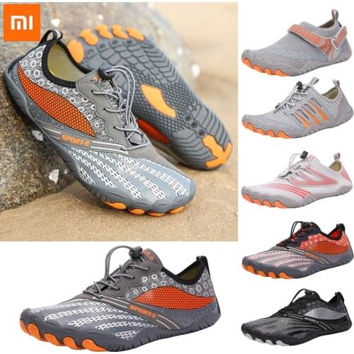 Xiaomi New Men Aqua Shoes Quick Dry Beach Shoes Women Sneakers Barefoot Upstream Water Shoes Swim Diving Surf Sport Hiking Shoes