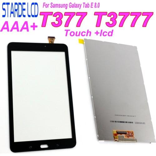 New For Samsung Galaxy Tab E 8.0 T3777 T377 Touch Screen Sensor Digitizer Glass Panel + LCD Display Screen Panel Monitor Repair