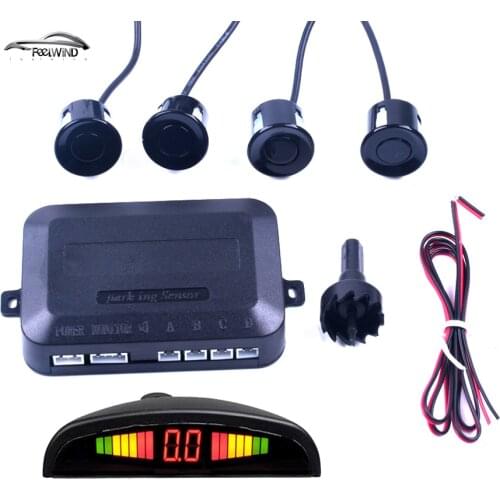 Car Auto Parktronic LED Parking Sensor With 4 Sensors Reverse Backup Car Parking Radar Monitor Detector System Backlight Display