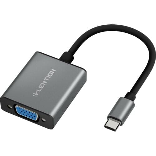 Lention USB C to VGA Adapter, Type C to VGA Cable Converter for MacBook Pro 13/15/16 (Thunderbolt 3 Port), 2018 2019 MacBook Air