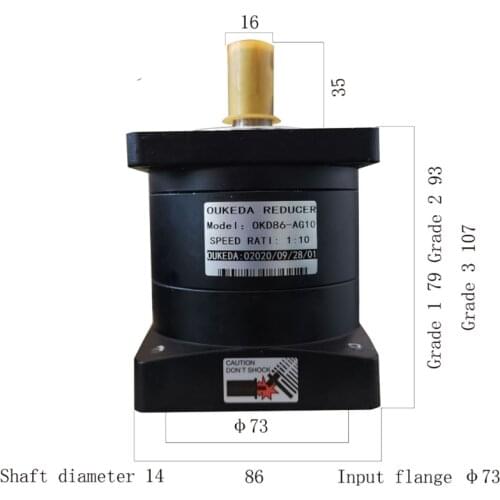 High percision 86 motor planetary gearbox NEMA 34 gearbox for stepper motor BLDC motor or servo motor