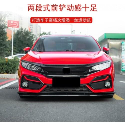 Suitable for Hatchback 21 Type Big Tail, New Generation 10 Civic Refit, Sports Upgrade Front Shovel Lip