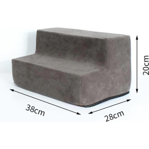 AsyPets Pet Ladder Stairs for Pet Cat and Dog Ramp 2 Steps Ladder Pet Bed Stairs