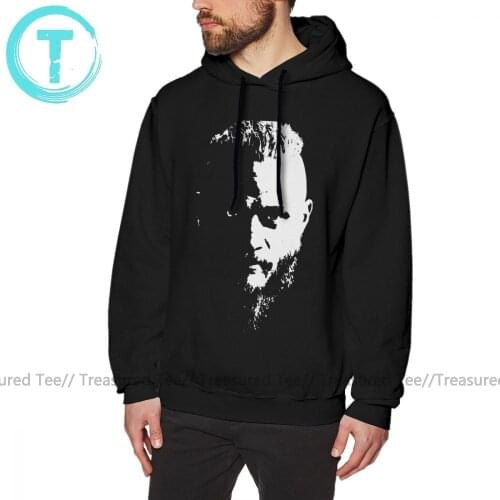 Ragnar Lothbrok Hoodie Ragnar From Vikings Hoodies Cotton Long Sleeve Pullover Hoodie Men XL White Loose Popular Winter Hoodies