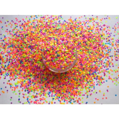 Mix Neon Colors Solvent Resistant HEXAGON Shape Glitter Sequins,Spangles for nail art decoration G506