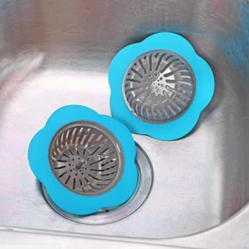 Filter Mesh Kitchen Sink Floor Drain Bathroom Sink Anti-clogging Filter Flower Type Kitchen Tools