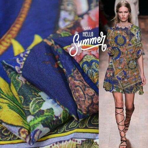 1 Meter National Style 13m Silk Fabric Crepe De Chine 100% Mulberrysilk