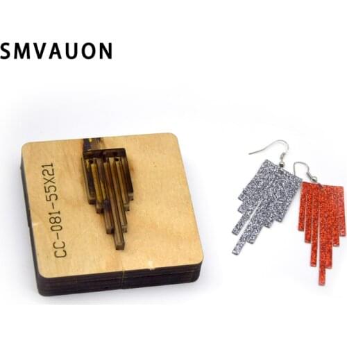 SMVAUON Die Cut DIY Tassels Earrings Steel Punch Blade Rule Cutting Mold Wood Dies Cutter Leather Paper Crafts Leather Tools