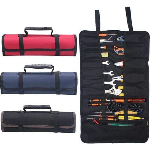 600D Oxford Tool Bag Organiser Adjustable Shoulder Strap Brocas Para Madera Wide Open Mouth Storage Case Hardware Power Tools