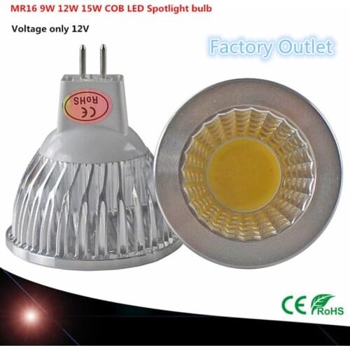 Nieuwe High Power Led Lamp MR16 GU5.3 Shock 9W 12W 15W Dimbare Blow Zoeklicht Warm Koel Wit mr 16 12V Lamp Gu 5.3 220V