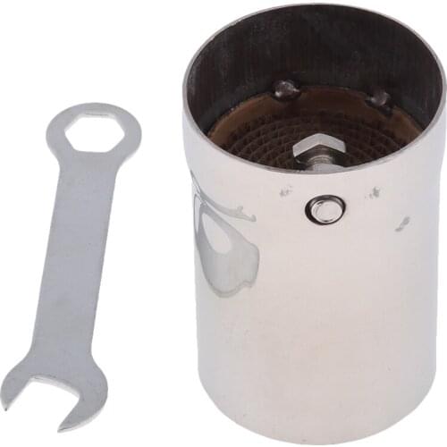 1 Pcs Universal Exhaust Silencer Refit Motorcycle Exhaust Pipe DB Killer For Motorcycle 1.9x1.8x2.6″ Adjustable & Removable