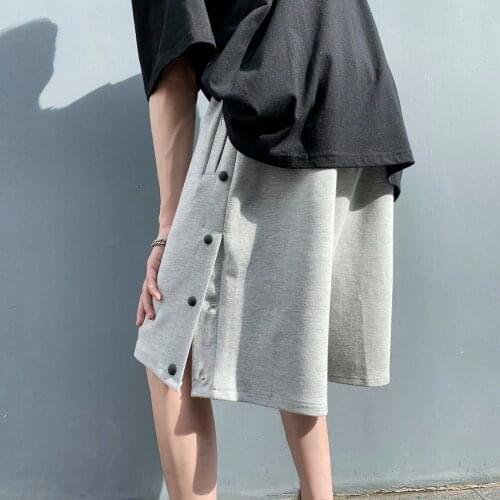 Punk Cargo Shorts Men Sports Harajuku Ins Clothing Men Loose Streetwear Plus Size Running Casual Male Extra Large Summer Shorts