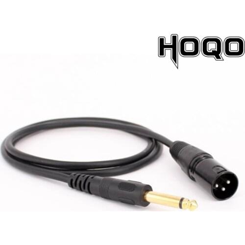 XLR 3 Pin Plug To 6.35mm (1/4") Male Mono Jack Plug Cable High Quality Microphone Cord,XLR 3Pin Jack To 1/4 Inch TS Male