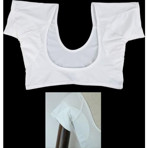 1PCS 2 Size T-shirt Shape Sweat Pads Reusable Washable Underarm Armpit Sweat Pads Perfume Absorbing Sweat