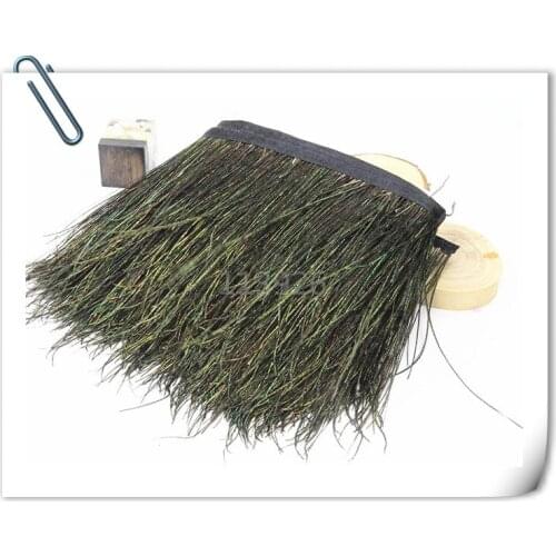 10Yard/lot 12-18cm peackcock feather ribbons/strips natural peacock feathers trim feather crafts for wedding/party