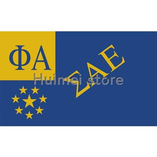 3ftx5ft 100D Polyester Flag metal grommet custom Sigma Alpha Epsilon flag
