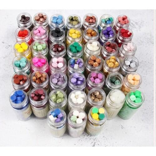 80pcs Vintage Sealing Wax Tablet Pill Beads Granule/grain/strip Sticks Forstamping Wax Seal Ancient Sealing Wax 41 Colors Mixed