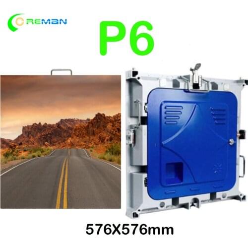 96x96 dot matrix indoor p6 led wall panel hot selling full color P5 P6 tv advertising led panel screen board