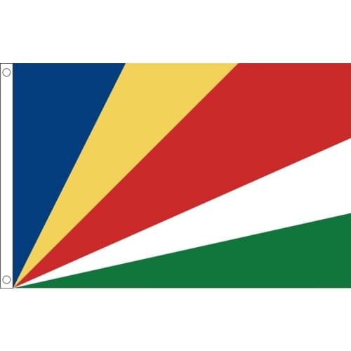 Free shipping xvggdg Seychelles flag Banner 90*150cm Hanging Seychelles National flag