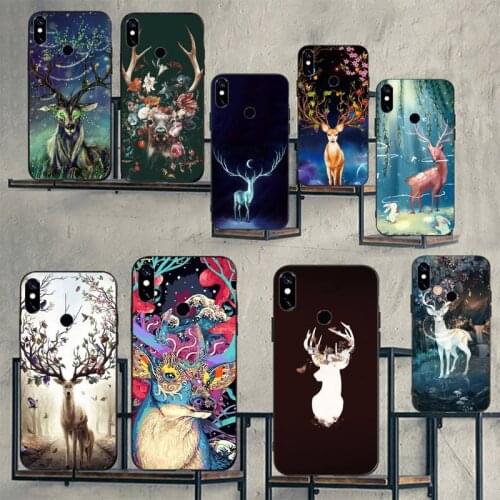 Deer Cute Elk Phone Case For Xiaomi Mi Redmi Note 7 8 9 pro 8T 9T 9S 9A 10 Lite pro