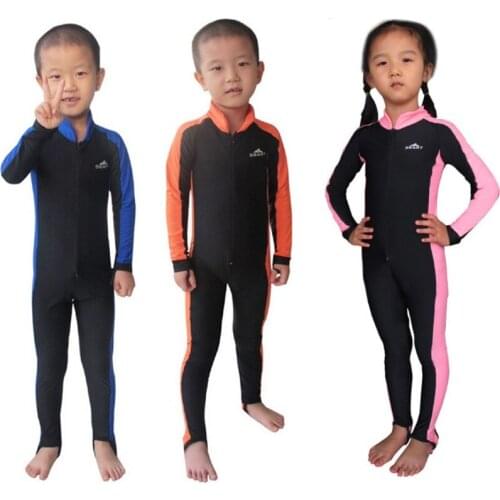 SBART Wetsuits Kids Upf50 Anti UV Lycra Swimwear Kids Boy Girls Snorkeling Swimming Surf Diving Wet Suit One Piece swimsuit