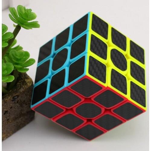 Kids 3x3x3 Speed Magic Cube Professional Carbon Fiber Sticker Cubo Magico Puzzle Pre-match Training Toys For Children Adult Gift
