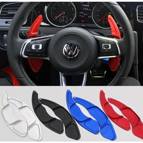 For VW Golf Polo GTI R Rline MK7 MK7.5 Volkswagen Car Steering Wheel Shift Paddles Extend DSG Gear Speed Stickers Car Accessoriy