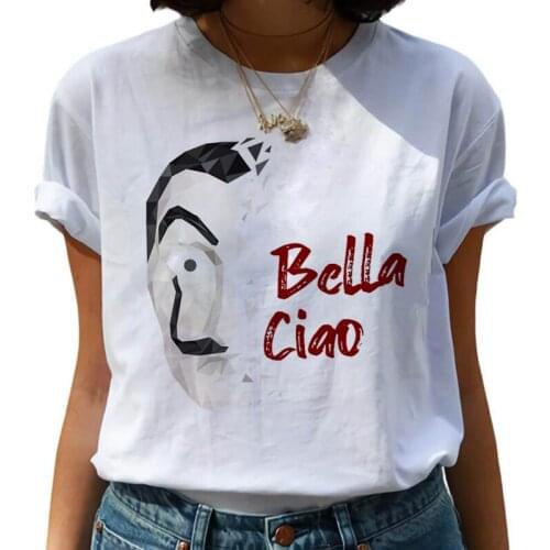 T-shirts Fashion House of Paper Tshirt Fashion Top Tees Female New Money Heist Harajuku T Shirts Women La Casa De Papel Hip Hop