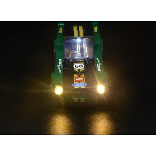Kyglaring led Light kit For 75884 Speed Champions 1986 mustang blocks car (only light kit included)