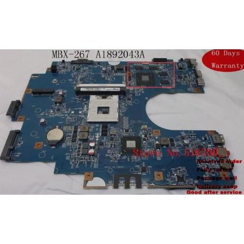 Scheda Madre For Sony SVE171 SVE1711F1EW SVE17137CX MBX-267 A1892043A Laptop Mainboard Working Tested Motherboard