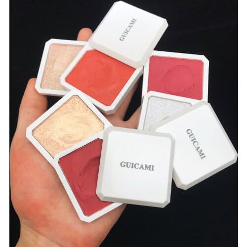 New Double-layer Highlighter Shadow Facial Makeup Face Bronzer High Gloss Shimmer Powder Makeup Cosmetic High-gloss Powder