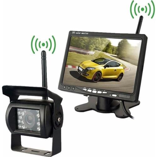 Oterleek 7 inch Wireless LCD Monitor WIFI Tuck Bus Trailer Harvester Shockproof Waterproof Reversing Backup Camera Image System