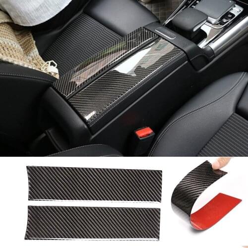 Fit for Mercedes Benz B GLB Class W247 X247 2020 2021 Real Carbon Fiber Center Control Armrest Box Decorative Cover Trim