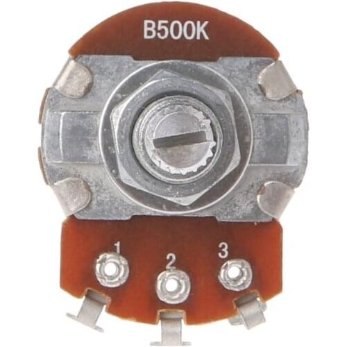 B500K Potentiometer Splined Pot Electric Guitar Bass Effect Amp Tone Volume Parts