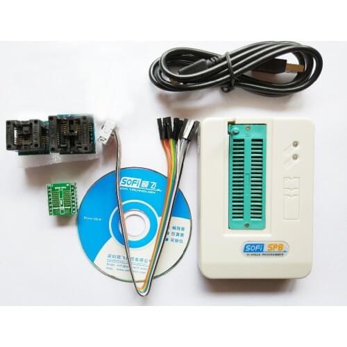 SOFI SP8-F USB Programmer EEPROM SPI BIOS support 5000+Chip 24/25/93/BR90 Chips