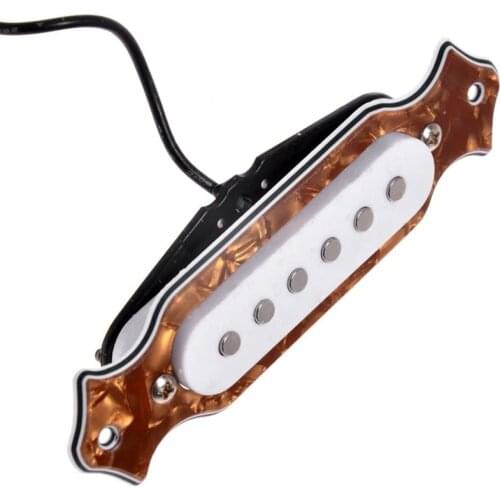 RXBC 6-string Single Coil Acoustic Guitar Soundhole Pickup with Volume & Tone Pots