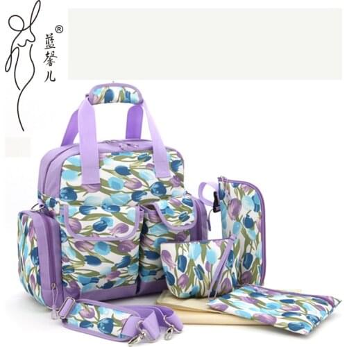Baby Diaper Bag Nappy Bag Multi-function Fashion Baby Diaper Backpack Printing Mother Large Capacity Mummy