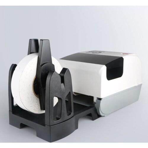 Label Rewinder Hand Crank Printer External Barcode Paper Holder Manual Winder Large Roll Label Holder Stent Universal