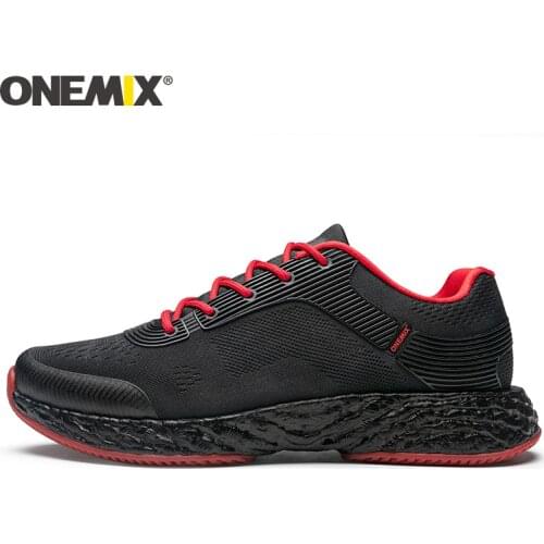 ONEMIX Running Sneakers Womens Black Loafers 2021 New Running Sneakes Women Jogging Oraiginal Lightweight Breathable Mesh Shoes