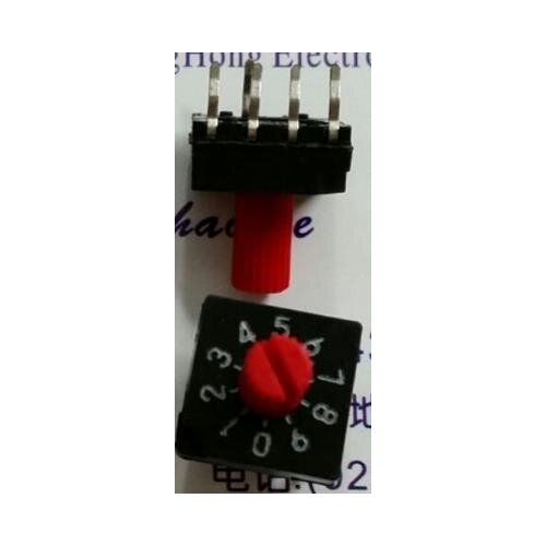 0-9 coding switch 10-bit rotary DIP switch with a handle DRS4110 anti-code free shippping