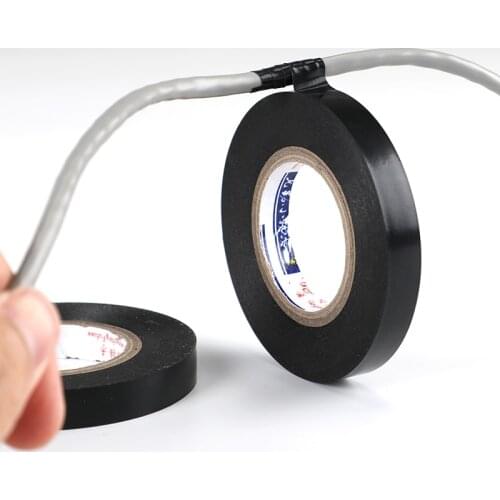 1PCs Electrical PVC Insulation Tape Narrow 1cm Wide 18 Meters Long Yellow Green Brown Silver Gray 9 Color Connection Wire Tape