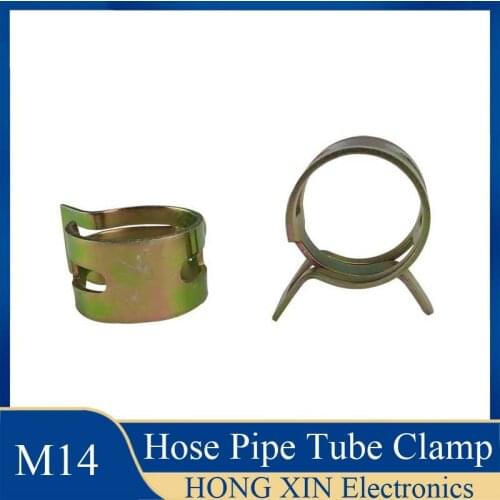 Hose Pipe Tube Clamp 14mm for choose Fuel Spring Clip Vacuum Silicon Hose Clamp Autos Autos Spring Clip Fuel Oil Water 1Pcs