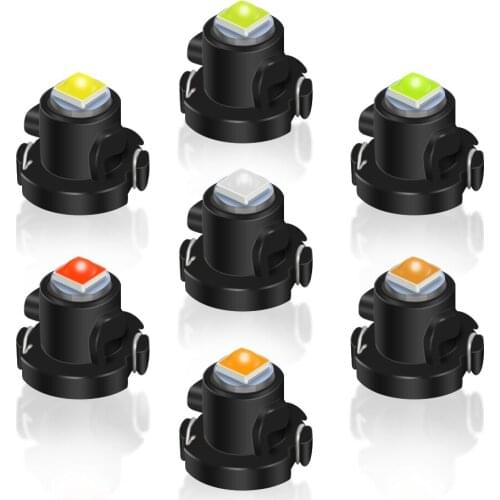 100pcs T3 T4.2 T4.7 3030 Car Bulb LED Interior Auto Light Dash board Instrument Lamp Ice Blue Red Yellow Green Pink Wholesale